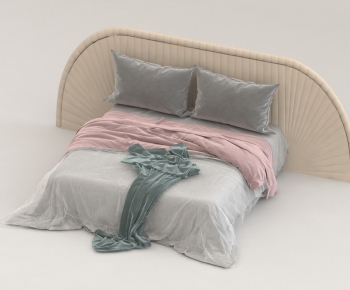 Modern Double Bed-ID:415952927