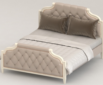 Simple European Style Double Bed-ID:241460893