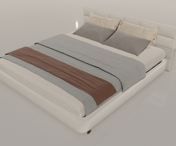 Modern Double Bed-ID:923919928