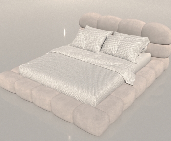 Modern Double Bed-ID:861057048