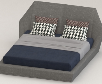 Modern Double Bed-ID:818531045