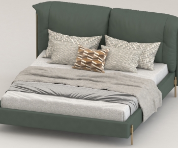 Modern Double Bed-ID:126641046