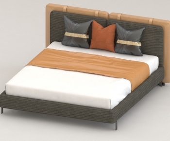 Modern Double Bed-ID:881303071