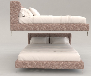 Modern Double Bed-ID:763740567