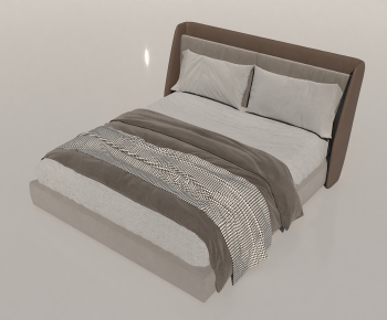 Modern Double Bed-ID:784452926