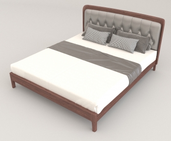 Modern Double Bed-ID:940510994