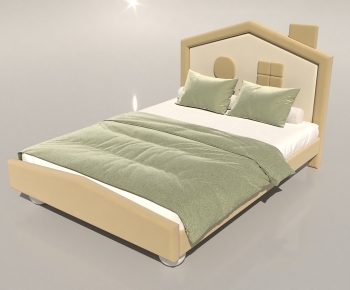 Modern Double Bed-ID:285427092