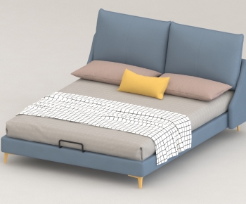 Modern Double Bed-ID:807488923