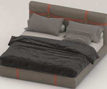 Modern Double Bed-ID:223994025