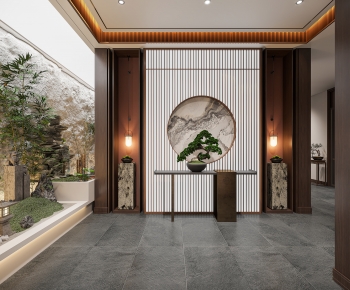 New Chinese Style Hallway-ID:273062942