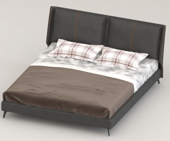 Modern Double Bed-ID:811388973