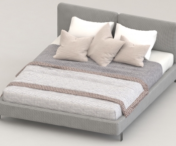 Modern Double Bed-ID:308928016