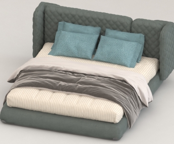 Modern Double Bed-ID:973768007