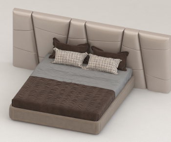 Modern Double Bed-ID:777586947