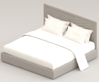 Modern Double Bed-ID:897727015