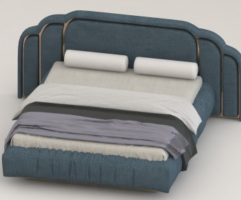 Modern Double Bed-ID:321913004