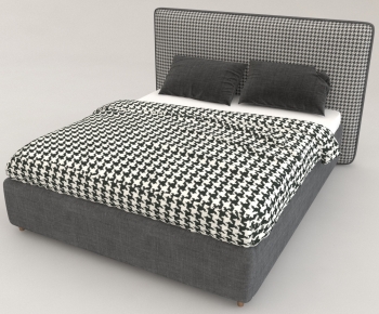 Modern Double Bed-ID:128140421