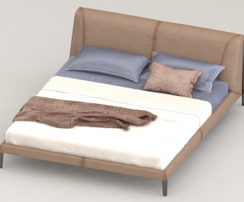 Modern Double Bed-ID:495754963