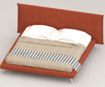 Modern Double Bed-ID:985476973