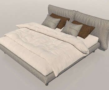 Modern Double Bed-ID:393693921