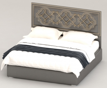 Modern Double Bed-ID:835614924