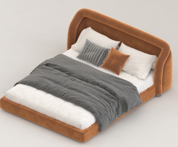 Modern Double Bed-ID:617445954