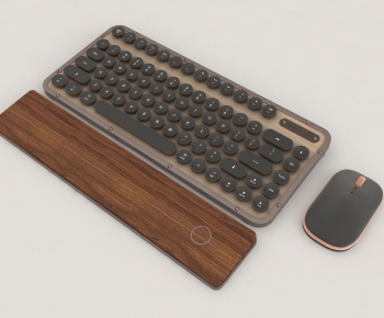 Retro Style Keyboard And Mouse-ID:546756035