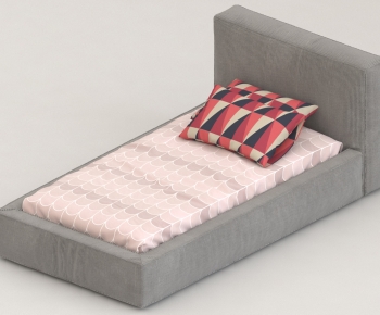 Modern Single Bed-ID:615797043