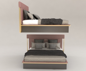 Modern Double Bed-ID:231884001