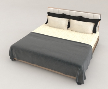 Modern Double Bed-ID:847222098