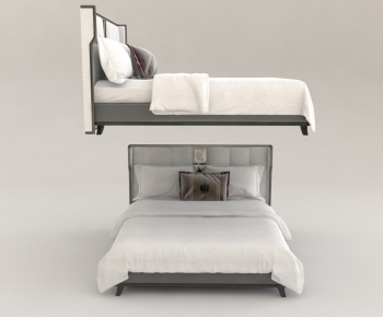 Modern Double Bed-ID:763004063