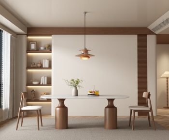 Wabi-sabi Style Dining Room-ID:436759001