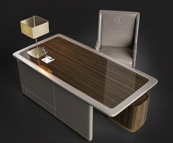 Modern Office Desk And Chair-ID:648283966