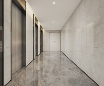 Modern Corridor/elevator Hall-ID:244708067