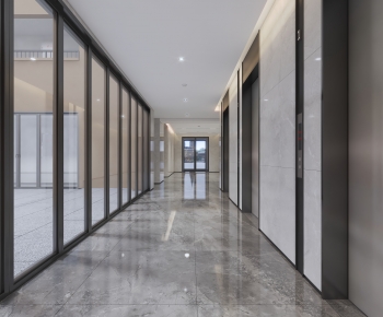 Modern Corridor/elevator Hall-ID:882020957