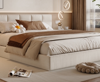 Modern Double Bed-ID:684247029