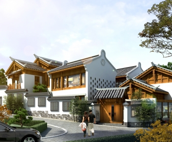 Chinese Style Villa Appearance-ID:516396057