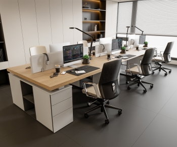 Modern Office Desk And Chair-ID:881232982