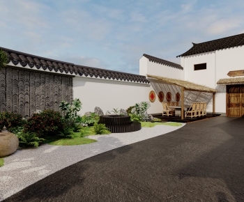 New Chinese Style Courtyard/landscape-ID:952533017