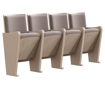 现代公用椅 礼堂椅3D模型