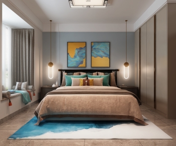 New Chinese Style Bedroom-ID:770991099