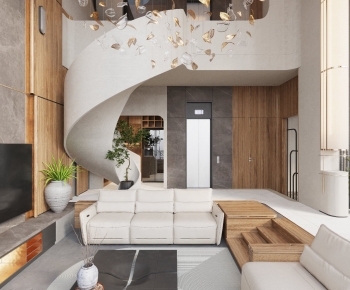 Modern A Living Room-ID:285019995