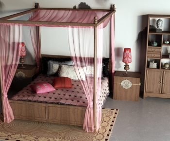 Chinese Style Double Bed-ID:991842996