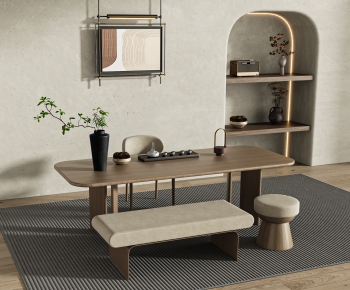 Wabi-sabi Style Tea Tables And Chairs-ID:549390088