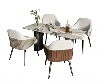 Modern Dining Table And Chairs-ID:713789549