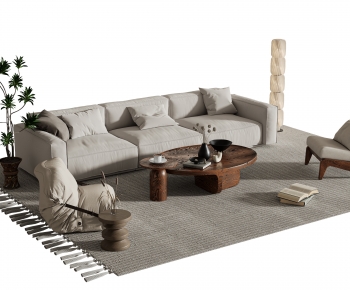 Wabi-sabi Style Sofa Combination-ID:990509035