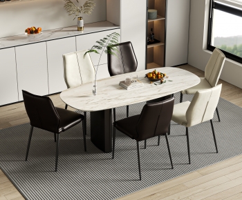 Modern Dining Table And Chairs-ID:355544092