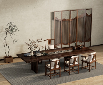 New Chinese Style Tea Tables And Chairs-ID:241317038