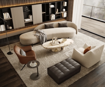 Modern Curved Sofa-ID:810163971