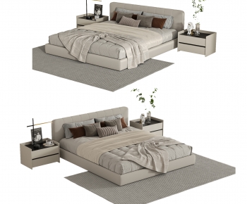 Modern Double Bed-ID:471995125